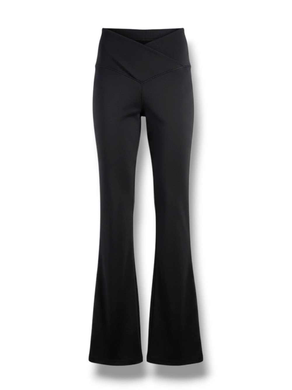 OFFLINE by aerie Crossover Waist Flare Leggings in Black Size M